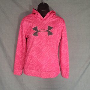 Hot Pink Under Armour hoodie- Youth Large